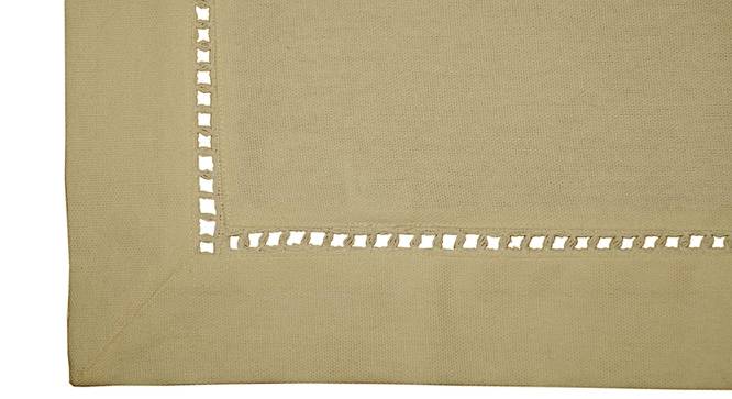Linda Beige Modern Cotton 36 x 60 Inches Table Cover (Beige, 91 x 152 cm (36" x 60") Size) by Urban Ladder - Front View Design 1 - 484849