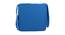 Byron Cotton Blue Solid 16x16 Inches Polyfill Filled Chair Pad (Blue) by Urban Ladder - Front View Design 1 - 484854