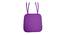 Gulliver Cotton Purple Solid 15x15 Inches Polyfill Filled Chair Pad (Purple) by Urban Ladder - Design 1 Side View - 484877