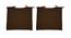 Jagger Cotton Brown Solid 16x16 Inches Polyfill Filled Chair Pad (Brown) by Urban Ladder - Design 1 Side View - 484878