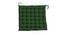 Stella Cotton Green Solid 16x16 Inches Polyfill Filled Chair Cushions (Green) by Urban Ladder - Cross View Design 1 - 484926