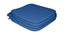 Duke Cotton Blue Solid 15x15 Inches Polyfill Filled Chair Pad (Blue) by Urban Ladder - Front View Design 1 - 484956