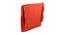 Axl Cotton Red Solid 16x16 Inches Polyfill Filled Chair Pad (Red) by Urban Ladder - Design 1 Side View - 484973