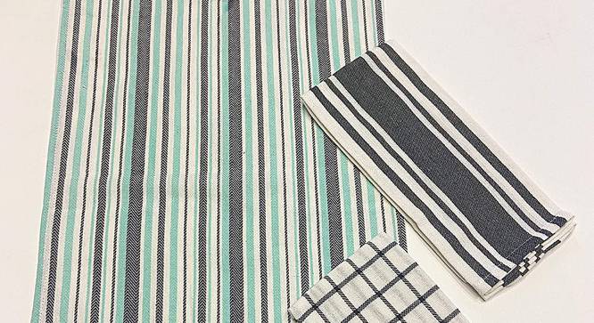 Iliana Multicolor Checks Cotton 18 x 28 inches Tea Towel -Set of 6 (Multicolor, Set of 6 Set) by Urban Ladder - Front View Design 1 - 485062