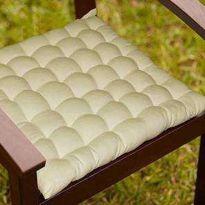 Filled Cushions Design Ruby Cotton White Solid 15x15 Inches Polyfill Filled Chair Cushions (White)