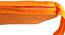 Dashiell Cotton Orange Solid 16x16 Inches Polyfill Filled Chair Pad (Orange) by Urban Ladder - Design 2 Side View - 485106