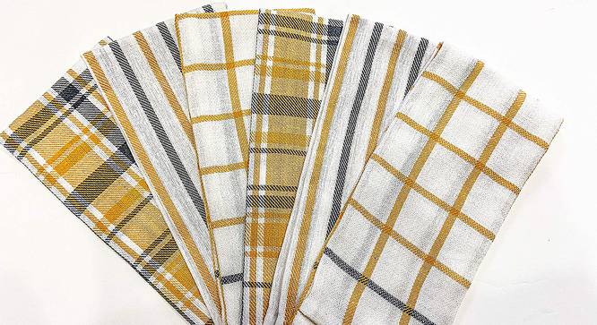 Amaris Multicolor Modern Cotton 18 x 28 inches Tea Towel -Set of 6 (Multicolor, Set of 6 Set) by Urban Ladder - Cross View Design 1 - 485131
