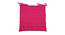 Stella Cotton Pink Solid 15x 32 Inches Polyfill Filled Chair Cushions (Pink) by Urban Ladder - Front View Design 1 - 485138