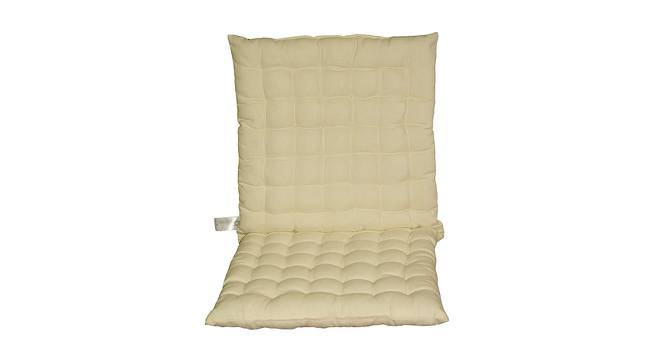 Mishka Cotton Beige Solid 16x16 Inches Polyfill Filled Seat Cushion (Beige) by Urban Ladder - Front View Design 1 - 485139