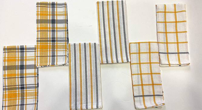 Amaris Multicolor Modern Cotton 18 x 28 inches Tea Towel -Set of 6 (Multicolor, Set of 6 Set) by Urban Ladder - Front View Design 1 - 485154