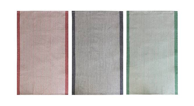 Simone Multicolor Stripe Cotton 18 x 27 inches Kitchen Towel -Set of 3 (Multicolor, Set of 3 Set) by Urban Ladder - Cross View Design 1 - 485268