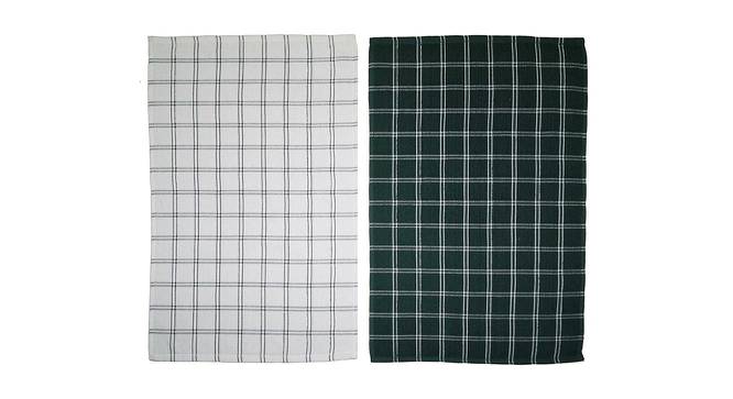 Ila Multicolor Checkered Cotton 16 x 24 inches Tea Towel -Set of 2 (Set Of 2 Set, Multicolor) by Urban Ladder - Front View Design 1 - 485274