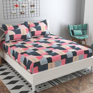 Bedsheets Design Multicolor Geometrics 160 TC Cotton Double Size Bedsheet
