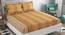 Ariadna Brown Abstract 160 TC Cotton Double Size Bedsheet with 2 Pillow Covers (Brown, Double Size) by Urban Ladder - Front View Design 1 - 485329