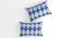 Sofia Blue Abstract 160 TC Cotton Double Size Bedsheet with 2 Pillow Covers (Blue, Double Size) by Urban Ladder - Cross View Design 1 - 485338