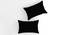 Marcos Black Solid 210 TC Cotton King Size Bedsheet with 2 Pillow Covers (Black, King Size) by Urban Ladder - Cross View Design 1 - 485354