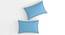 Izan Blue Solid 210 TC Cotton King Size Bedsheet with 2 Pillow Covers (Blue, King Size) by Urban Ladder - Cross View Design 1 - 485355