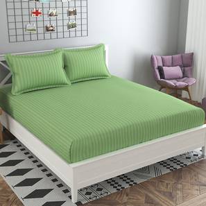Green Solids 210 TC Cotton King Size Bedsheet