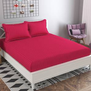 presto Pink Solids 210 TC Cotton King Size Bedsheet-picture-18