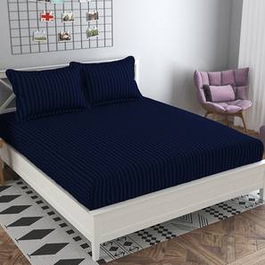 presto Blue Solids 210 TC Cotton King Size Bedsheet-picture-16