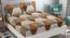 Vera Brown Geometric 160 TC Cotton Double Size Bedsheet with 2 Pillow Covers (Brown, Double Size) by Urban Ladder - Front View Design 1 - 485427