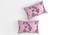 Irene Pink Floral 160 TC Cotton Double Size Bedsheet with 2 Pillow Covers (Pink, Double Size) by Urban Ladder - Cross View Design 1 - 485442