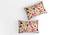 Vega Pink Floral 160 TC Cotton Double Size Bedsheet with 2 Pillow Covers (Pink, Double Size) by Urban Ladder - Cross View Design 1 - 485447