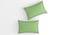 Mateo Green Solid 210 TC Cotton King Size Bedsheet with 2 Pillow Covers (Green, King Size) by Urban Ladder - Cross View Design 1 - 485452