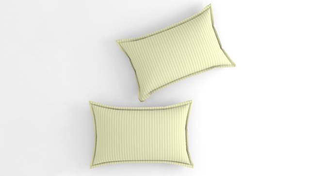 Jorge Ivory Solid 210 TC Cotton King Size Bedsheet with 2 Pillow Covers (Ivory, King Size) by Urban Ladder - Cross View Design 1 - 485454