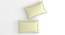 Jorge Ivory Solid 210 TC Cotton King Size Bedsheet with 2 Pillow Covers (Ivory, King Size) by Urban Ladder - Cross View Design 1 - 485454