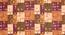 Martina Brown Geometric 160 TC Cotton Double Size Bedsheet with 2 Pillow Covers (Brown, Double Size) by Urban Ladder - Design 1 Side View - 485456