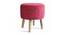 Melanie Solid Wood Stool in Pink Colour (Pink) by Urban Ladder - Front View Design 1 - 485533