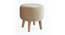 Melanie Solid Wood Stool in Beige Colour (Beige) by Urban Ladder - Front View Design 1 - 485536