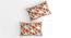Carla Orange Floral 160 TC Cotton Double Size Bedsheet with 2 Pillow Covers (Orange, Double Size) by Urban Ladder - Cross View Design 1 - 485537