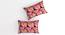 Alvaro Pink Floral 160 TC Cotton Double Size Bedsheet with 2 Pillow Covers (Pink, Double Size) by Urban Ladder - Cross View Design 1 - 485544