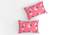 Diego Pink Floral 160 TC Cotton Double Size Bedsheet with 2 Pillow Covers (Pink, Double Size) by Urban Ladder - Cross View Design 1 - 485546