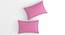 Nicolas Pink Solid 210 TC Cotton King Size Bedsheet with 2 Pillow Covers (Pink, King Size) by Urban Ladder - Cross View Design 1 - 485548