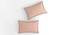Sergio Peach Solid 210 TC Cotton King Size Bedsheet with 2 Pillow Covers (Peach, King Size) by Urban Ladder - Cross View Design 1 - 485550