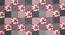 Hugo Red Floral 160 TC Cotton Double Size Bedsheet with 2 Pillow Covers (Red, Double Size) by Urban Ladder - Design 1 Side View - 485562