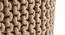 Jade Fabric Pouffe in Beige Colour (Beige) by Urban Ladder - Design 1 Side View - 485574