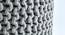 Jade Fabric Pouffe in Grey Colour (Grey) by Urban Ladder - Design 1 Side View - 485575
