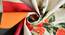 Carla Orange Floral 160 TC Cotton Double Size Bedsheet with 2 Pillow Covers (Orange, Double Size) by Urban Ladder - Rear View Design 1 - 485580