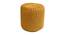 Jade Fabric Pouffe in Yellow Colour (Yellow) by Urban Ladder - Front View Design 1 - 485610