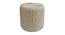 Jade Fabric Pouffe in Cream Colour (Cream) by Urban Ladder - Front View Design 1 - 485611