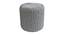 Jade Fabric Pouffe in Grey Colour (Grey) by Urban Ladder - Front View Design 1 - 485615