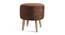 Melanie Solid Wood Stool in Brown Colour (Brown) by Urban Ladder - Front View Design 1 - 485616