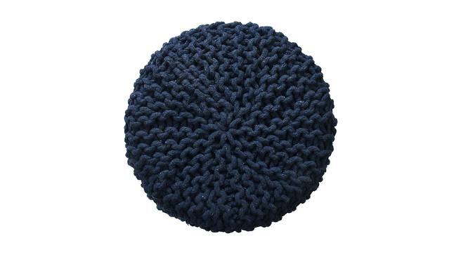 Jade Fabric Pouffe in Blue Colour (Blue) by Urban Ladder - Cross View Design 1 - 485623