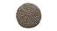 Jade Fabric Pouffe in Mouse Colour (Brown) by Urban Ladder - Cross View Design 1 - 485627