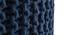 Jade Fabric Pouffe in Blue Colour (Blue) by Urban Ladder - Design 1 Side View - 485636