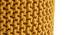 Jade Fabric Pouffe in Yellow Colour (Yellow) by Urban Ladder - Design 1 Side View - 485637